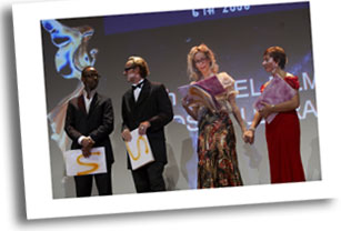 Screenwriters AFA awards nomination presented by Dean, Rosana,  Daniella, Ryan